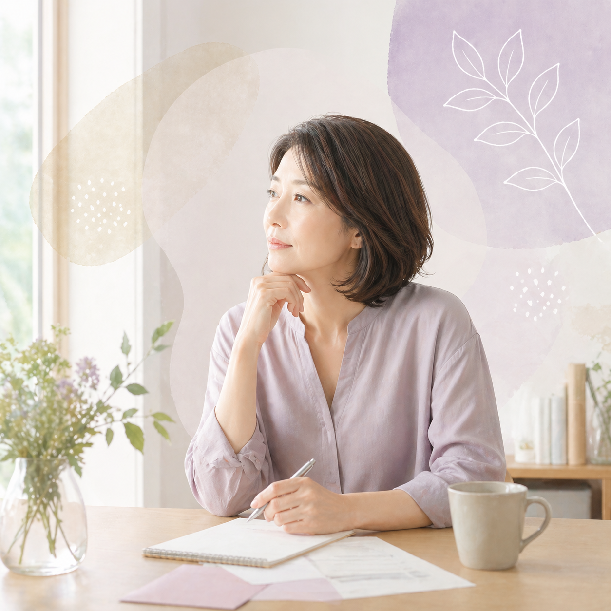 旧姓に戻すことを考えている女性のイメージ