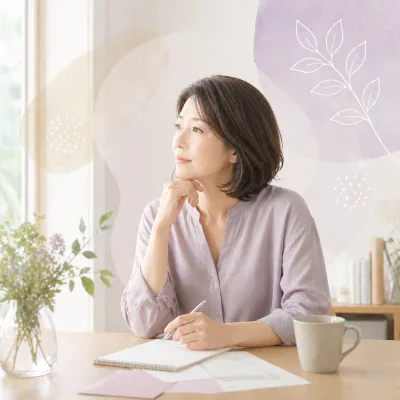 旧姓に戻すことを考えている女性のイメージ