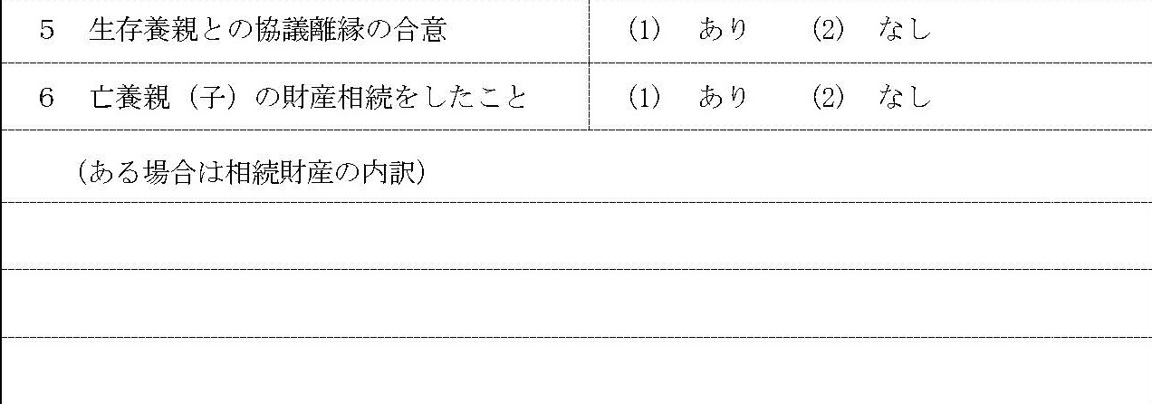 その他の事情を記入する欄