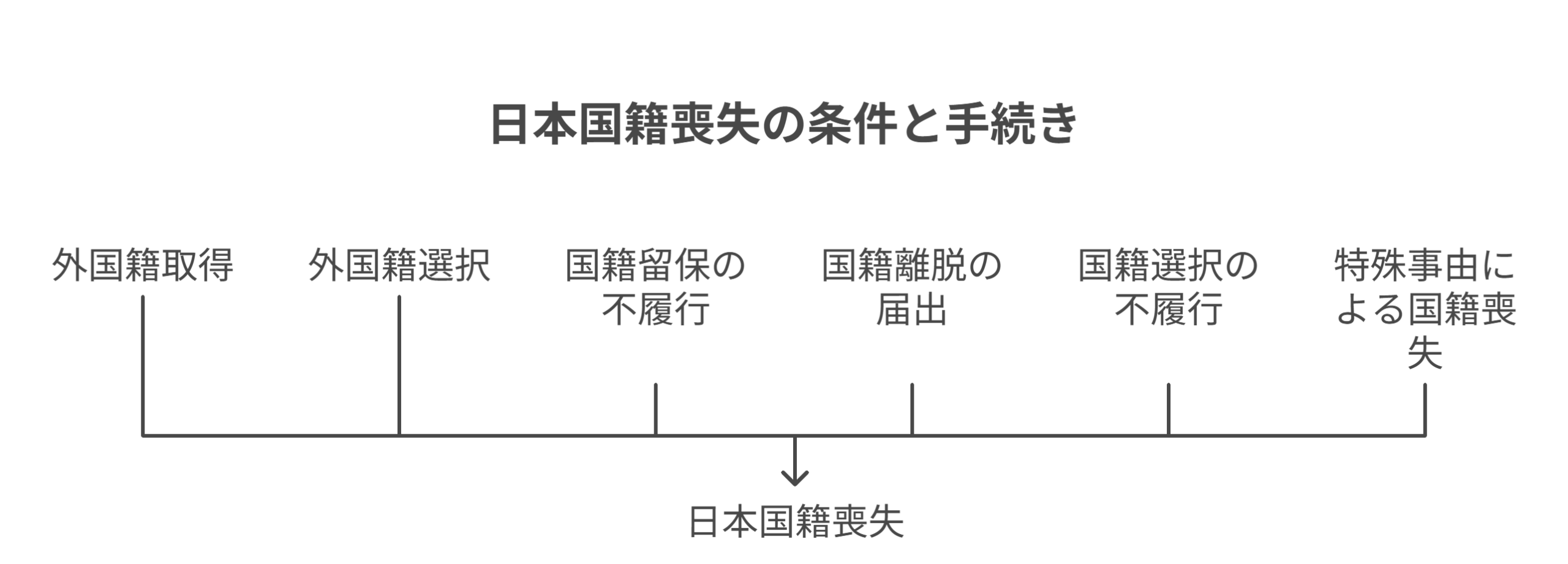 国籍喪失の条件と手続き